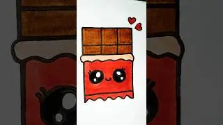 Day 17 Relaxing Chocolate🍫Colouring ASMR #shorts #shortvideo #ASMRColoring #RelaxingColouring #Art