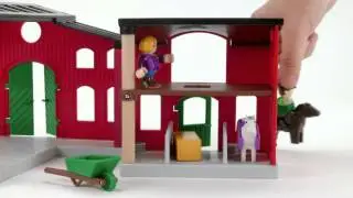 BRIO Stall med H&auml;star