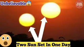 Two SUNSETS in One Day😮 | Sunset Twice | Burj Khalifa #shorts #sunsets