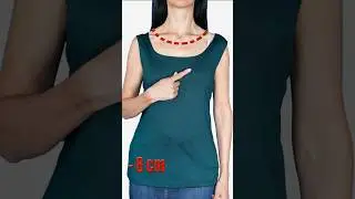 Лучший швейный лайфхак для исправления широкого выреза без разрезов Miarti 🧵✂️