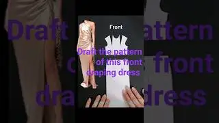 #draft the #pattern of this front #draping #dress #sewinglabmilanoeasysew #sewinglabmilano #easysew