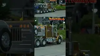 RC US Truck Tieflader Bagger-Transport Messe Erfurt