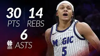Paolo Banchero 30 pts 14 rebs 6 asts vs Nets 25/26 season