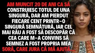 AM MUNCIT 20 DE ANI CA SĂ CONSTRUIESC TOTUL DE UNA SINGURĂ, DAR AM PIERDUT FIECARE CENT PRINTR O SIN