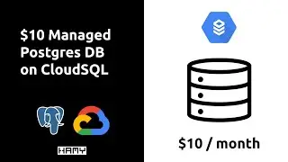 10 долларов США в месяц Управляемая база данных Postgres (Google CloudSQL)
