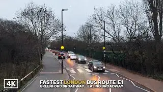 London’s Shortest Double-Decker Bus Ride 🚍 | Route E1 Upper Deck POV (Greenford → Ealing Broadway)