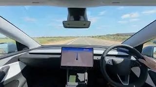 Full Self Driving Mundrabilla to Madura Pass (real time unedited)