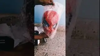 SpiderMan Mask Unboxing 📦 #spiderman #unboxing #foryoupage