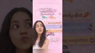 #shorts DAY-4 of weight loss challenge 💃🏻 without gym workout 🏃🏻&zwj;♀️ easy diet 🥗 #fitnesschallenge