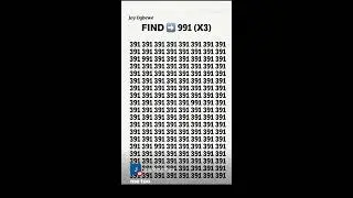 Eye focus test ... Solve this if you can