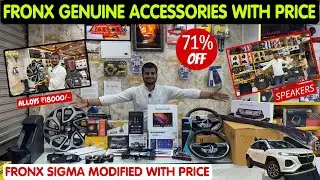 2025 Fronx Genuine Accessories With Price ✅ Fronx Sigma Modification ✅ Fronx Sigma Accessories ✅