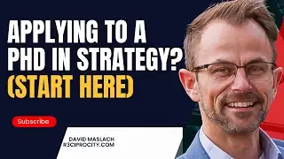 The Key Problem Of Applying To A PhD in Strategy (Management)?