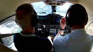 Landing at milos island (lgml)..gusting crosswind and my first VOR approach in Greece
