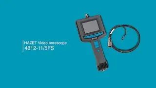 HAZET HD borescope set with front and side camera, ⌀ 4.9 mm 4812-11/5FS