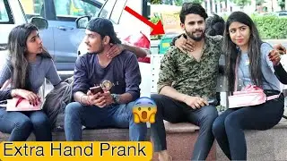 Extra hand on shoulder prank 😜 | Extra hand prank | prank on boys
