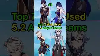 Most Used 5.2 Spiral Abyss Teams! #genshinimpact #spiralabyss #shorts