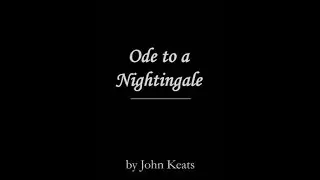 Ode to a Nightingale Text, Paraphrase and Explanation