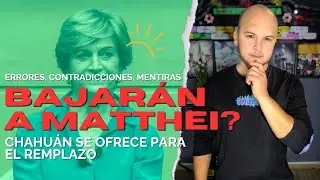 BAJAR&Aacute;N a MATTHEI por sus constantes ERRORES? CHAHU&Aacute;N se ofrece para ir a las PRIMARIAS