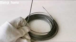 High quality, high density, high temperature, corrosion resistant tungsten wire rope