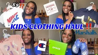 AFFORDABLE MARSHALLS KIDS SPRING CLOTHING HAUL ‼️ |NAME BRAND ITEMS + GREAT DEALS