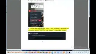 Fix Warzone DirectX Error on Windows