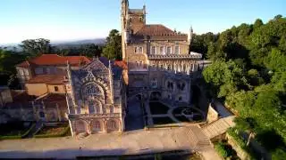 palace bussaco 4k hotel 5stars portugal aerial