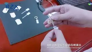 RFID Jewelry Tag Installation Application Demonstration with Fade-Out Effect