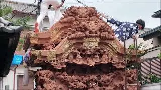2025- 10- 18:大東市灰塚の地車秋祭り(氏地内を地車曳行)