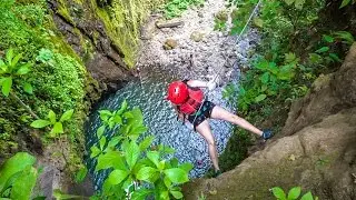 Gravity Falls EXTREME COMBO Waterfall Jumping MTB Rafting - Desafio in Costa Rica