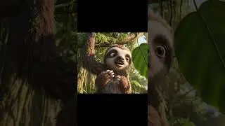 Baby Sloth Tries to Hurry 😂🦥 | Cutest Slow Motion Ever!