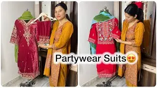 Partywear Suits😍 Machinework & Handwork Design&rsquo;s👌 #handwork #embroidery #machinework #design