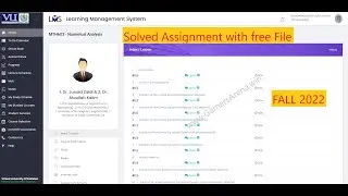 MTH603 Assignment 1 Fall 2022 Solution with free Solved File | No Time Waste