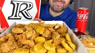 ASMR CRUNCHY FRIED CHICKEN & CHICKEN NUGGETS KFC RUSSIA MUKBANG (EATING SOUNDS)