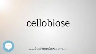 cellobiose (Every English Word Pronounced) 📕🔊🗣️😎✅