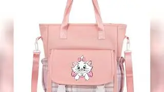 The Aristocats Marie Cat Girls Student Handbags Shoulder Bags Tote Messenger Bag Handbag Cross body