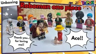 Dapet mini Figures donat. | Unboxing Mainan Mini figures Lego Unofficial Roboman One Piece Set