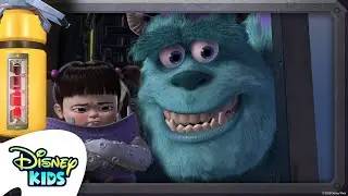 Fill the Canister with Sulley and Mike Wazowski! 🤣😱 | Pixar's Monsters, Inc. | @disneykids