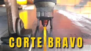 Cortando chapa grossa com handyplasma ESAB