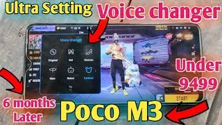 poco m3 free fire test after 6 months 🎮 Ultra Setting and screen record game play 🔥Now 9499 Voice c.