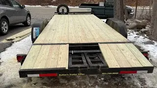 Redecking 20 ft dovetail trailer
