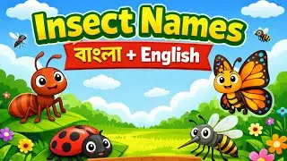 Insect Names in Bengali and English | পোকামাকড়ের নাম | Kids Learning | Bengali Educational Video