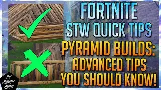 PYRAMID BUILD ADVANCED TIPS! [FORTNITE STW QUICK TIPS]