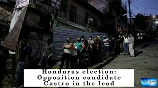 Honduras election: Opposition candidate Castro in the lead