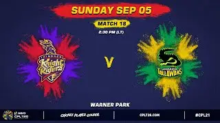 LIVE | Trinbago Knight Riders vs Jamaica Tallawahs | CPL 2021