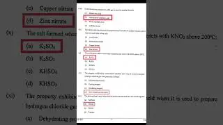 icse chemistry solution 😱 | chemistry mcq solution class 10 icse |answer key chemistry#icsechemistry