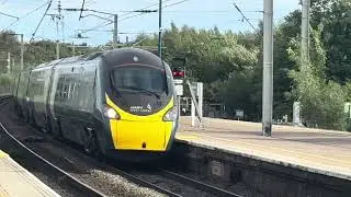 Trains at Wigan North Western Station (13/09/25) (with fast diverted trains passing through)