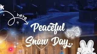 First Snow in the UK ❄️ | Cozy Winter Walk & Calm Snowy Streets ♡