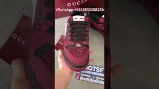 G-ucci GG crystal Screener Sneaker Red