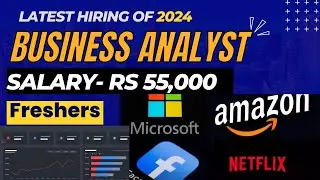 Hiring For Fresher Business Analyst 2024- Training Program | Any Graduate | Analyst Job For Freshers