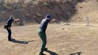 Team competition drill - rapid deployment and multi-target engagement.